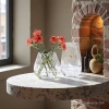 Nordic minimalist original color tree-patterned glass vase, living room dining table, dried flower arrangement, flower vases, home decoration Specification image